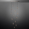 Raindrop Rectangle Chandelier 54