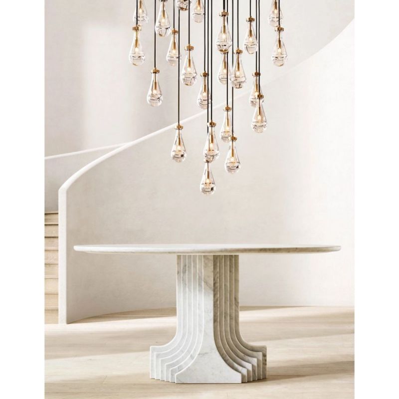 Raindrop Round Chandelier 47"