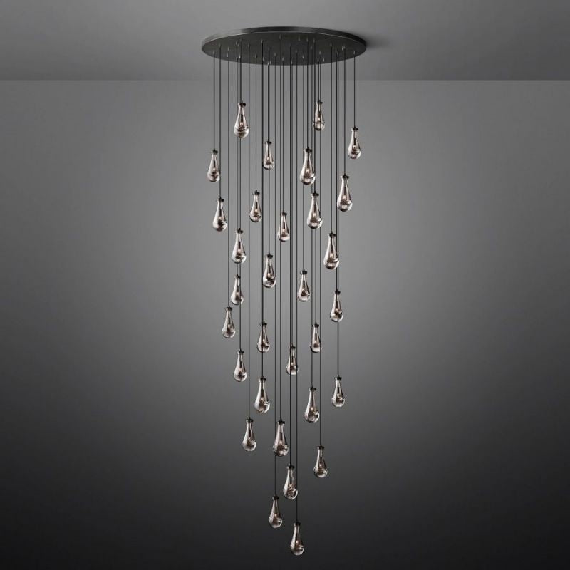 Raindrop Round Chandelier 60"