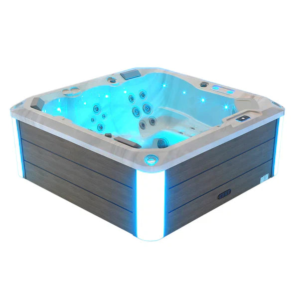 5-Person LED Luxury Hydromassage Outdoor Hot Tub