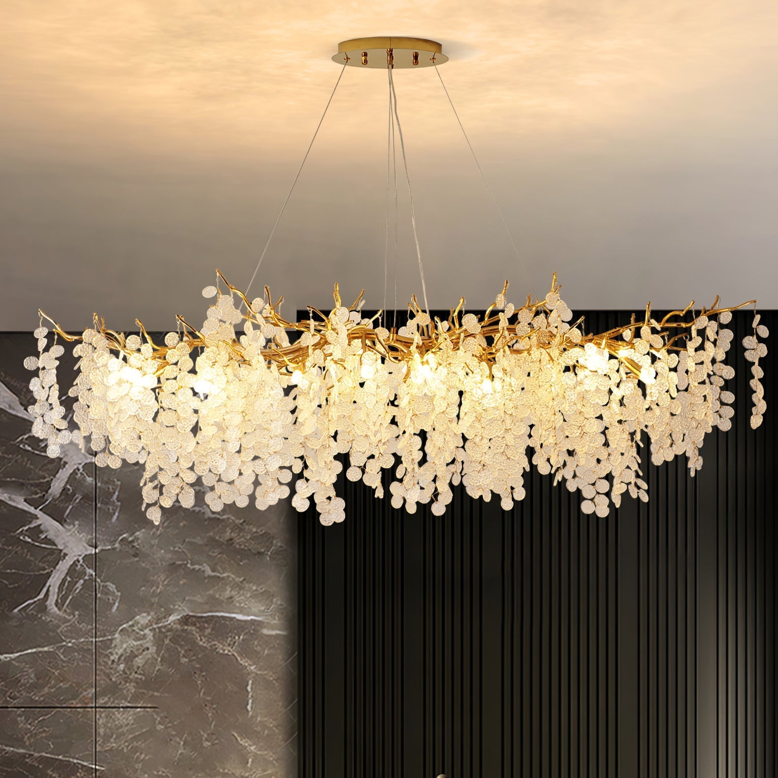 Shiro Noda Glass Chandeliers