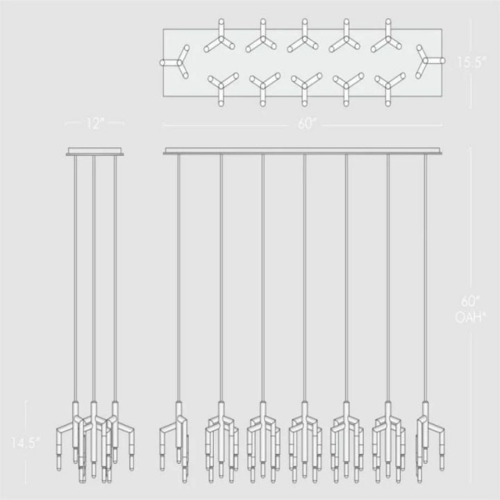 Sillage Linear Chandelier