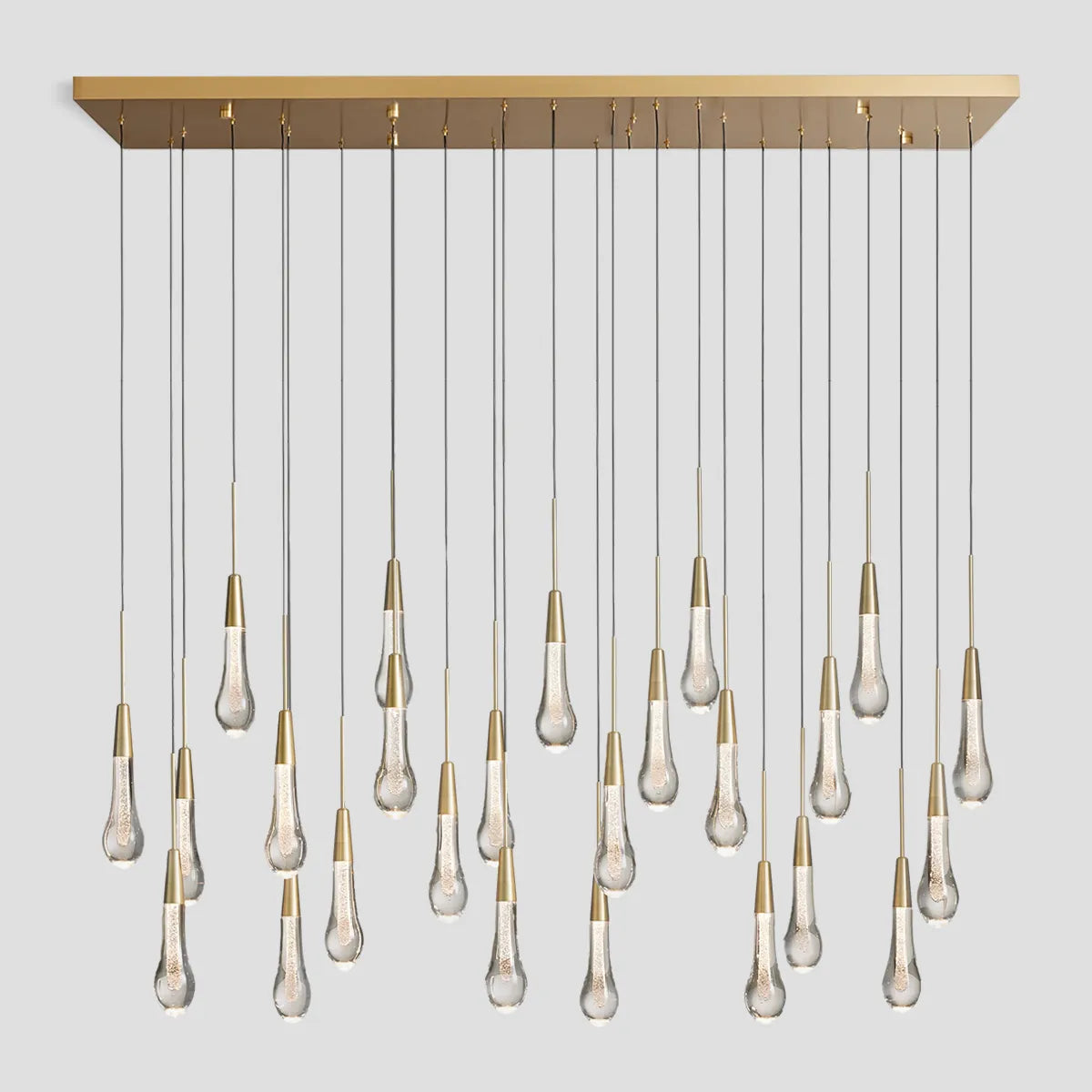 Solitaire Linear Chandelier 37'' 50'' 70'' 87" 120"W