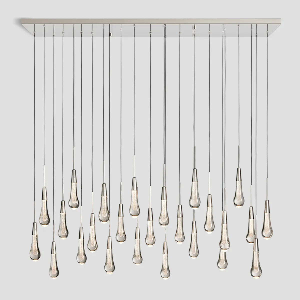 Solitaire Linear Chandelier 37'' 50'' 70'' 87" 120"W