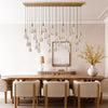 Solitaire Linear Chandelier 37'' 50'' 70'' 87