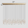 Solitaire Linear Chandelier 37'' 50'' 70'' 87