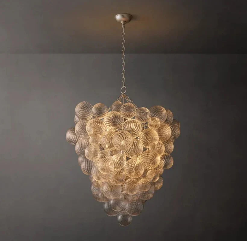 Tammy Grape Glass Ball Chandelier