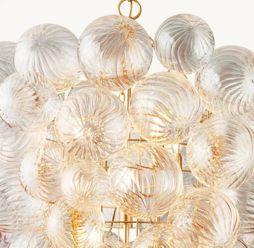 Tammy Grape Glass Ball Chandelier