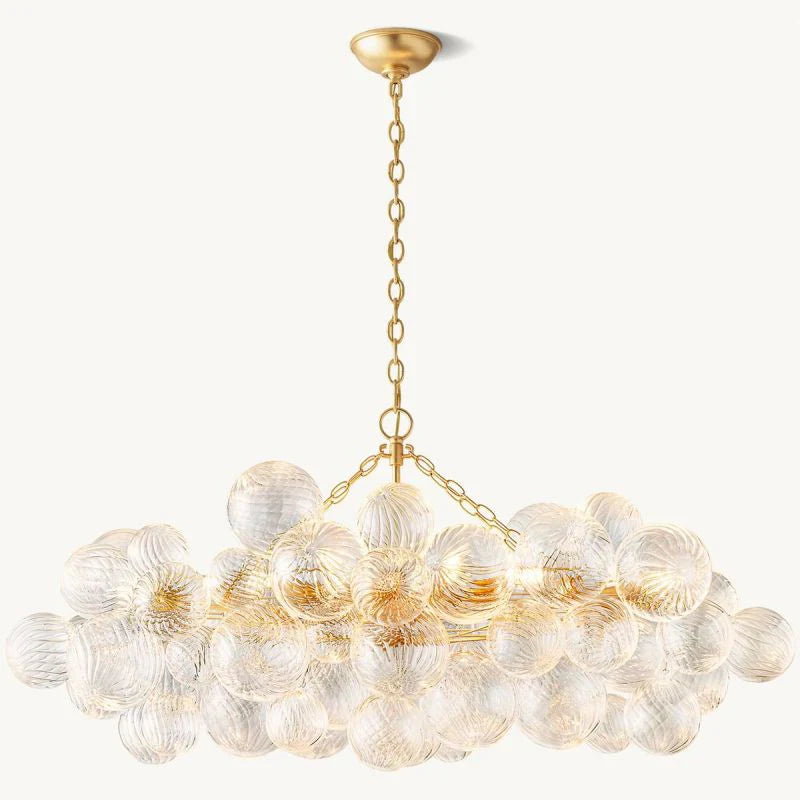 Tammy Linear Glass Ball Chandelier 51 "