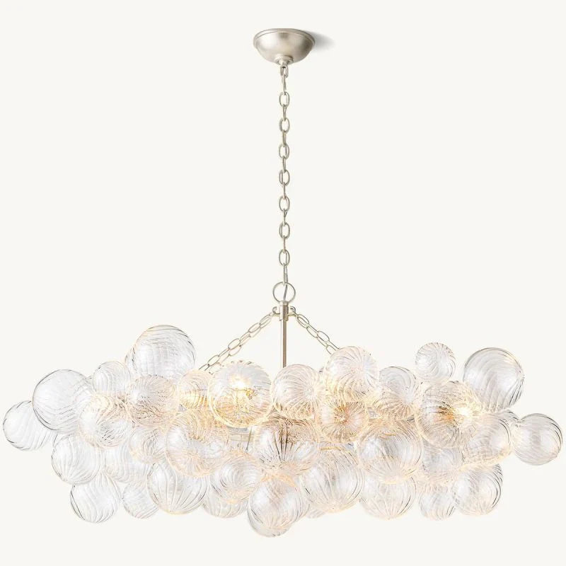 Tammy Linear Glass Ball Chandelier 51 "