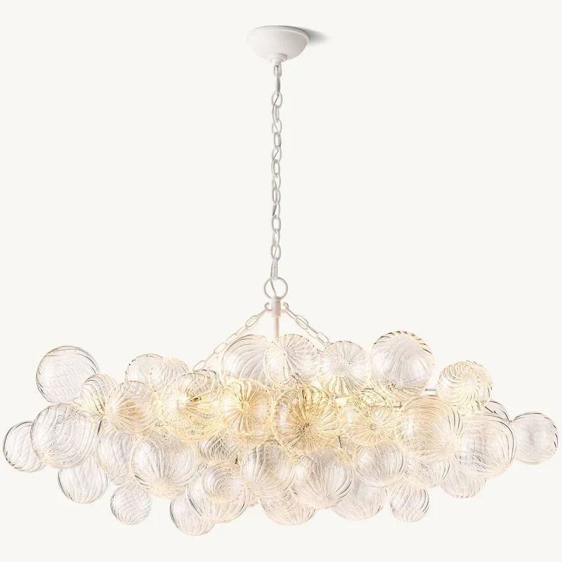 Tammy Linear Glass Ball Chandelier 51 "