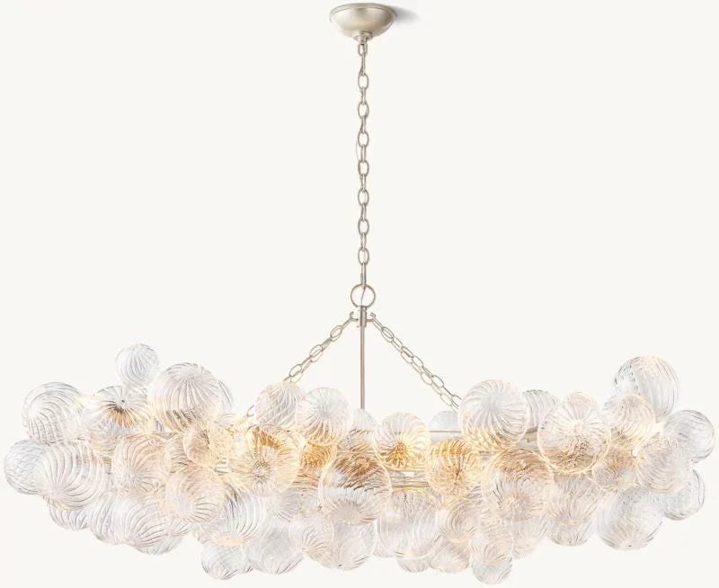 Tammy Linear Glass Ball Chandelier 63 "