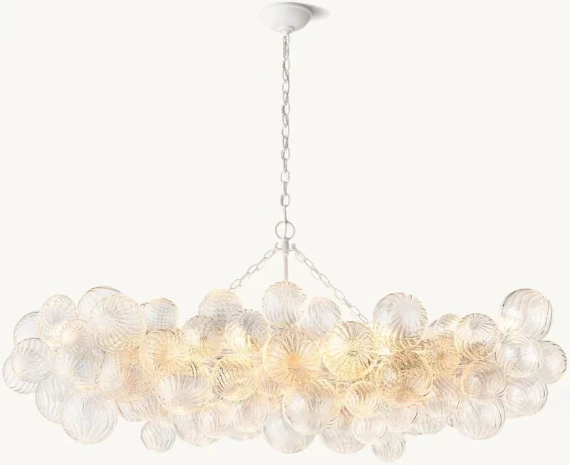 Tammy Linear Glass Ball Chandelier 63 "