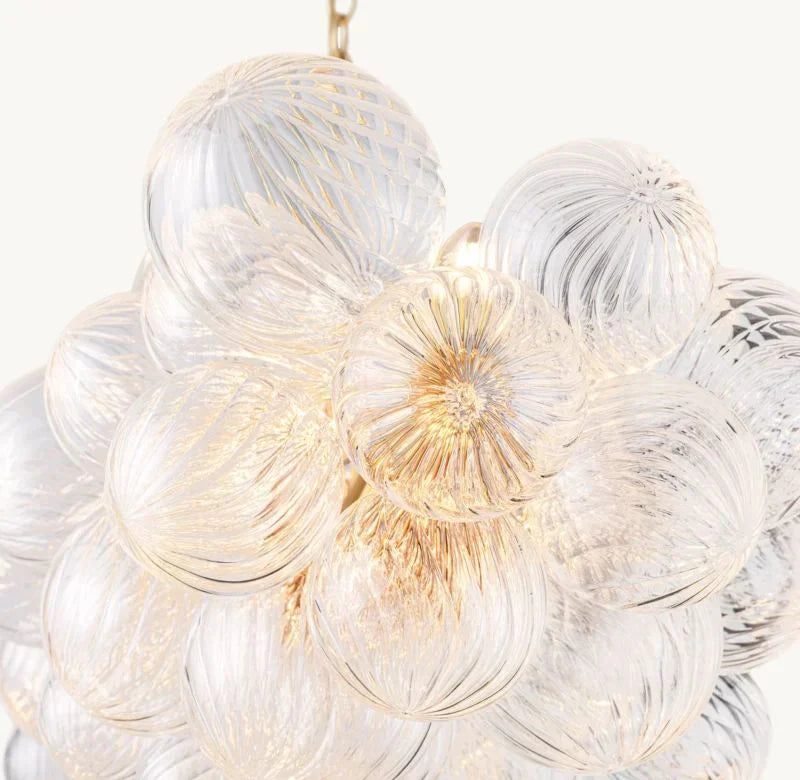 Tammy Linear Glass Ball Chandelier 63 "