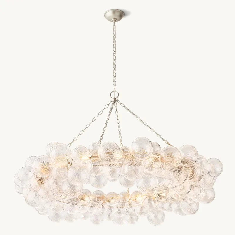 Tammy Ring Glass Ball Chandelier 54"