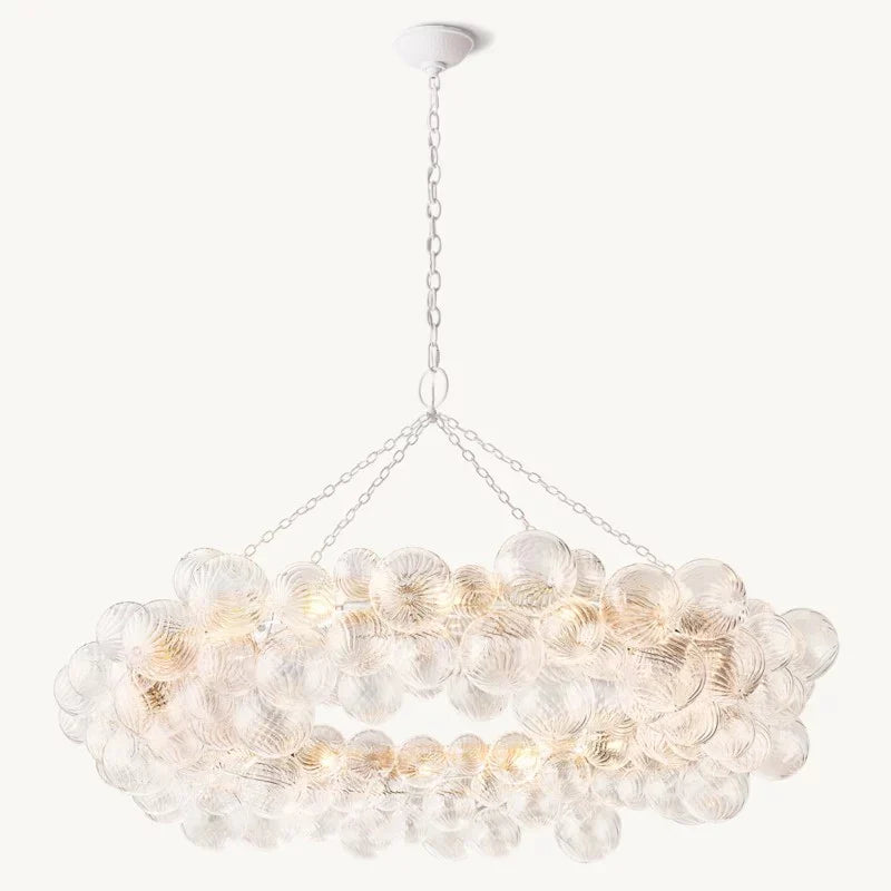 Tammy Ring Glass Ball Chandelier 54"