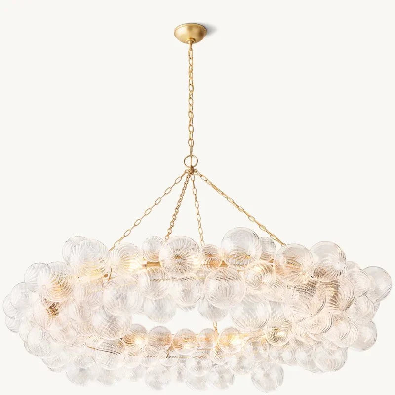 Tammy Ring Glass Ball Chandelier 63"