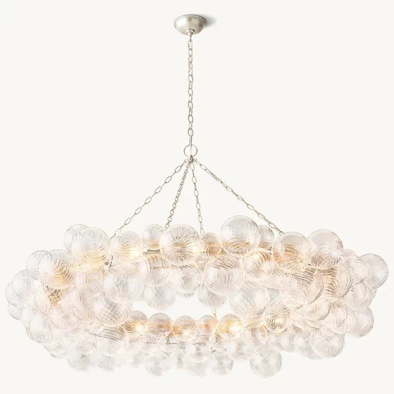 Tammy Ring Glass Ball Chandelier 63"