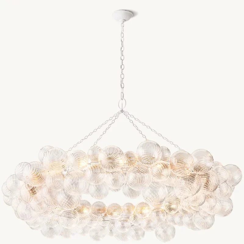 Tammy Ring Glass Ball Chandelier 63"