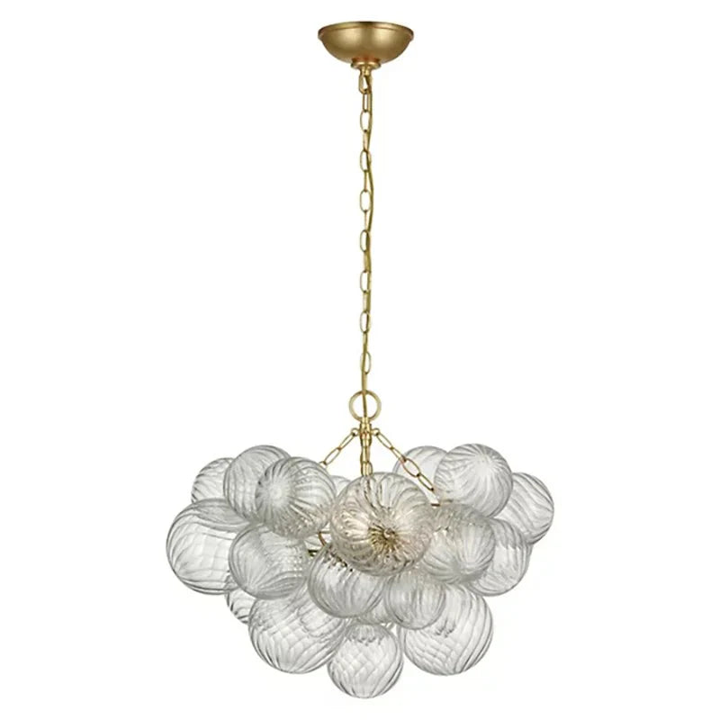 Tammy Round Glass Ball Chandelier 24"