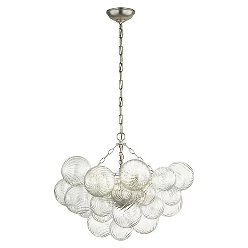 Tammy Round Glass Ball Chandelier 24"