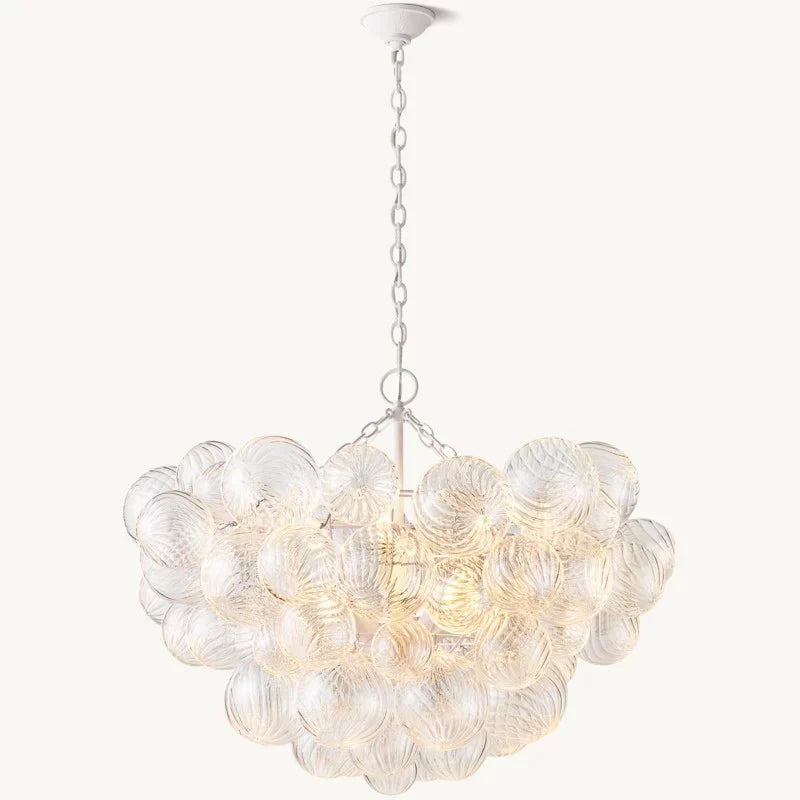 Tammy Round Glass Ball Chandelier 33"