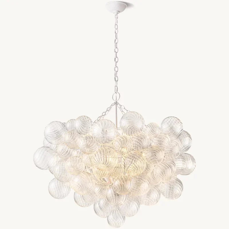 Tammy Round Glass Ball Chandelier 38"