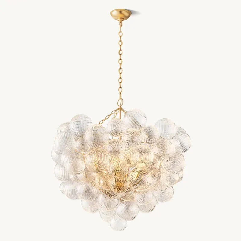 Tammy Round Glass Ball Chandelier 38"