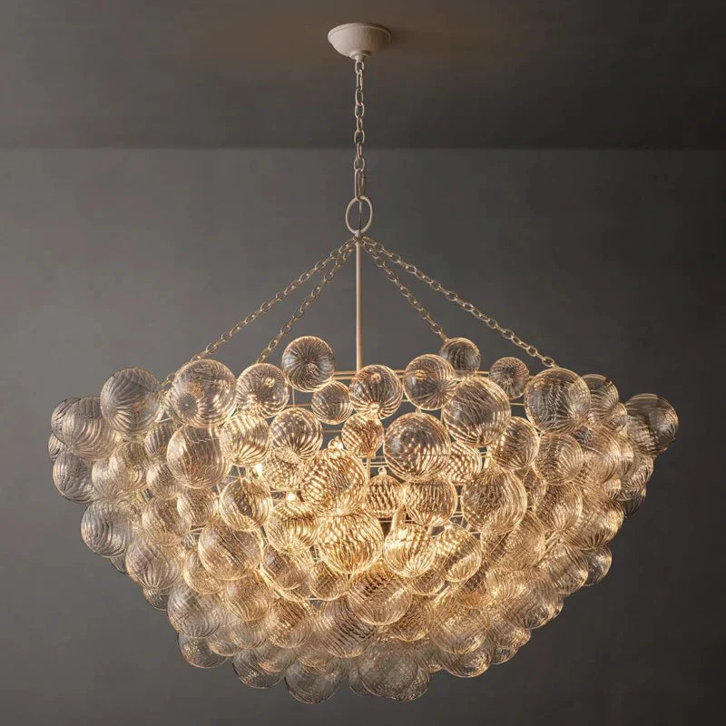 Tammy Round Glass Ball Chandelier 56"