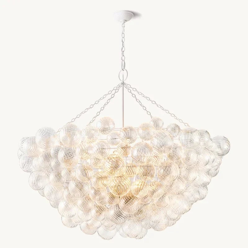 Tammy Round Glass Ball Chandelier 56"