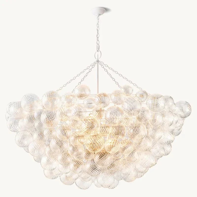 Tammy Round Glass Ball Chandelier 66"