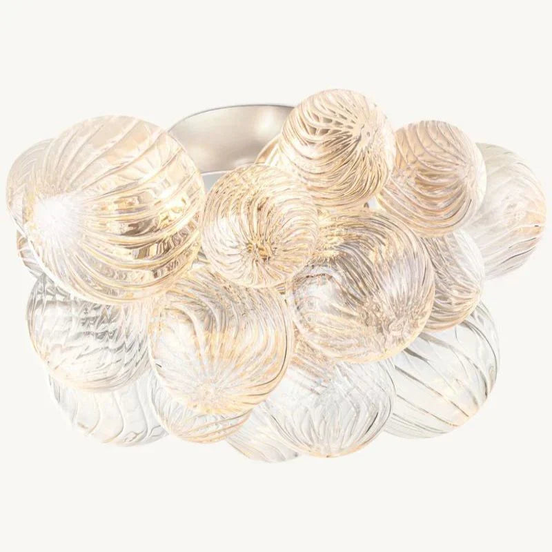 Tammy Round Glass Ball Flushmount 20"