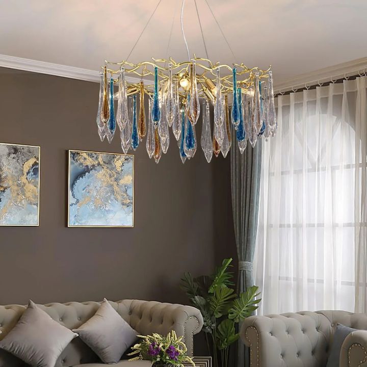 Teardrop Crystal Chandelier