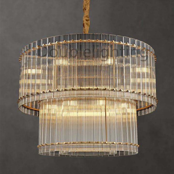 Tina Two-Tier Luxury Round Chandelier 37"