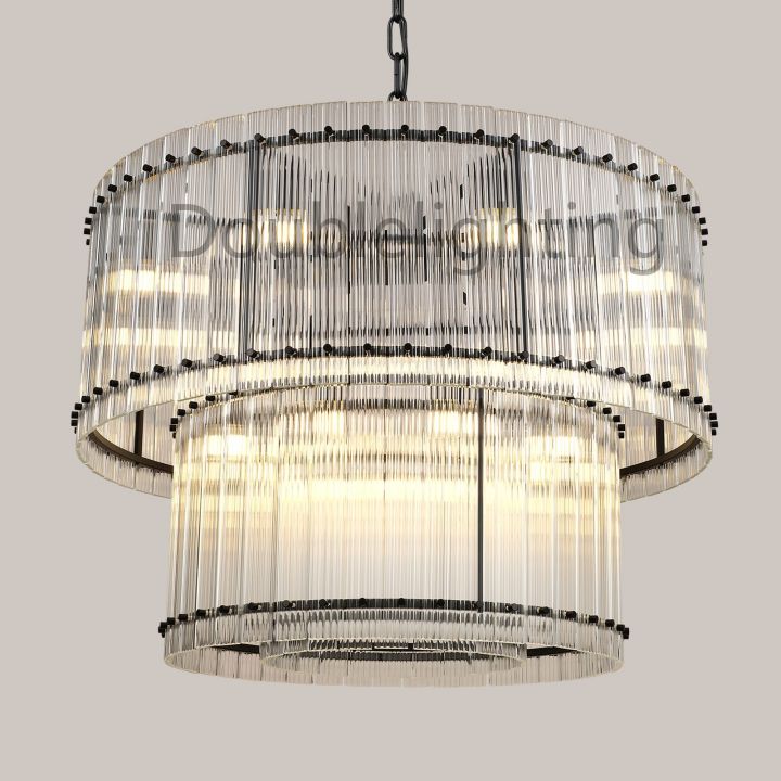 Tina Two-Tier Luxury Round Chandelier 37"