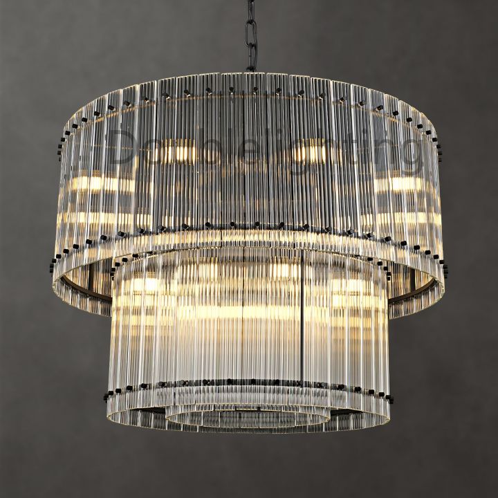 Tina Two-Tier Luxury Round Chandelier 37"