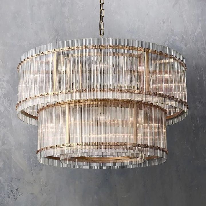 Tina Two-Tier Luxury Round Chandelier 48"