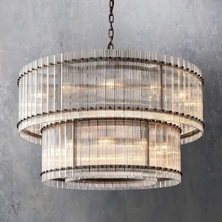 Tina Two-Tier Luxury Round Chandelier 48"