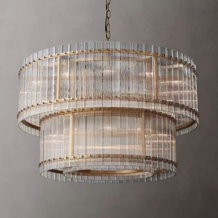 Tina Two-Tier Luxury Round Chandelier 48"