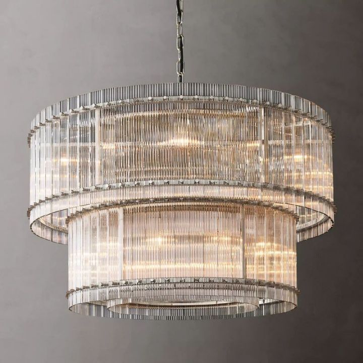 Tina Two-Tier Luxury Round Chandelier 48"