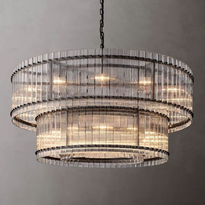 Tina Two-Tier Luxury Round Chandelier 60"