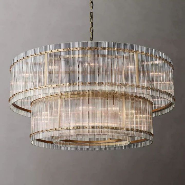 Tina Two-Tier Luxury Round Chandelier 60"