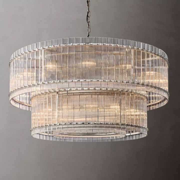 Tina Two-Tier Luxury Round Chandelier 60"