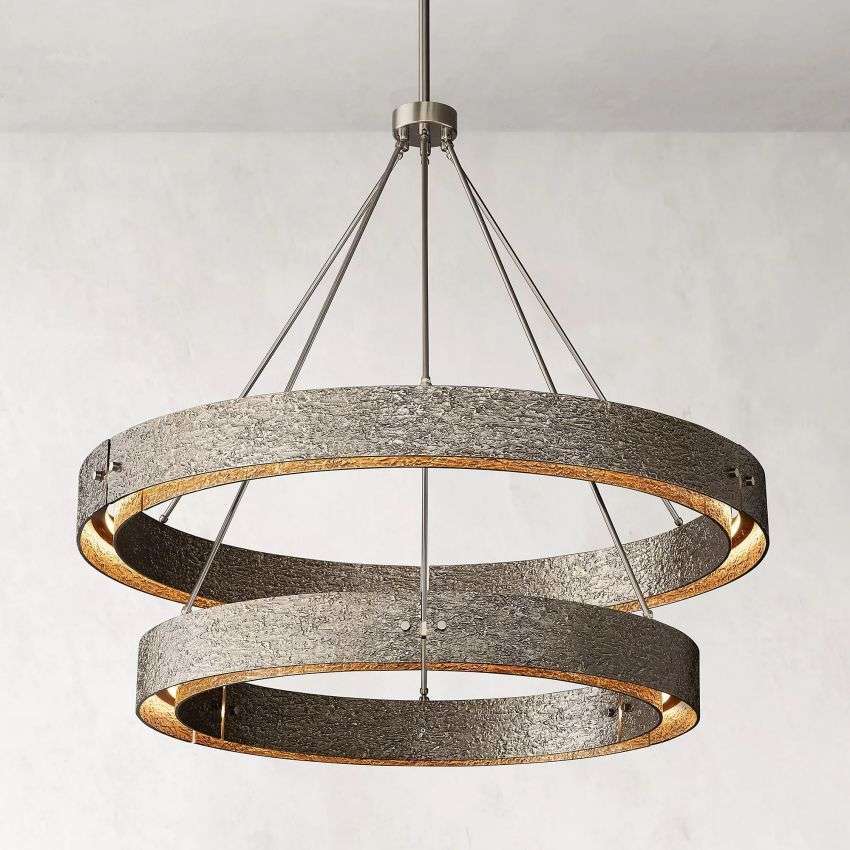 Vicky Two-Tier Round Chandelier 60"