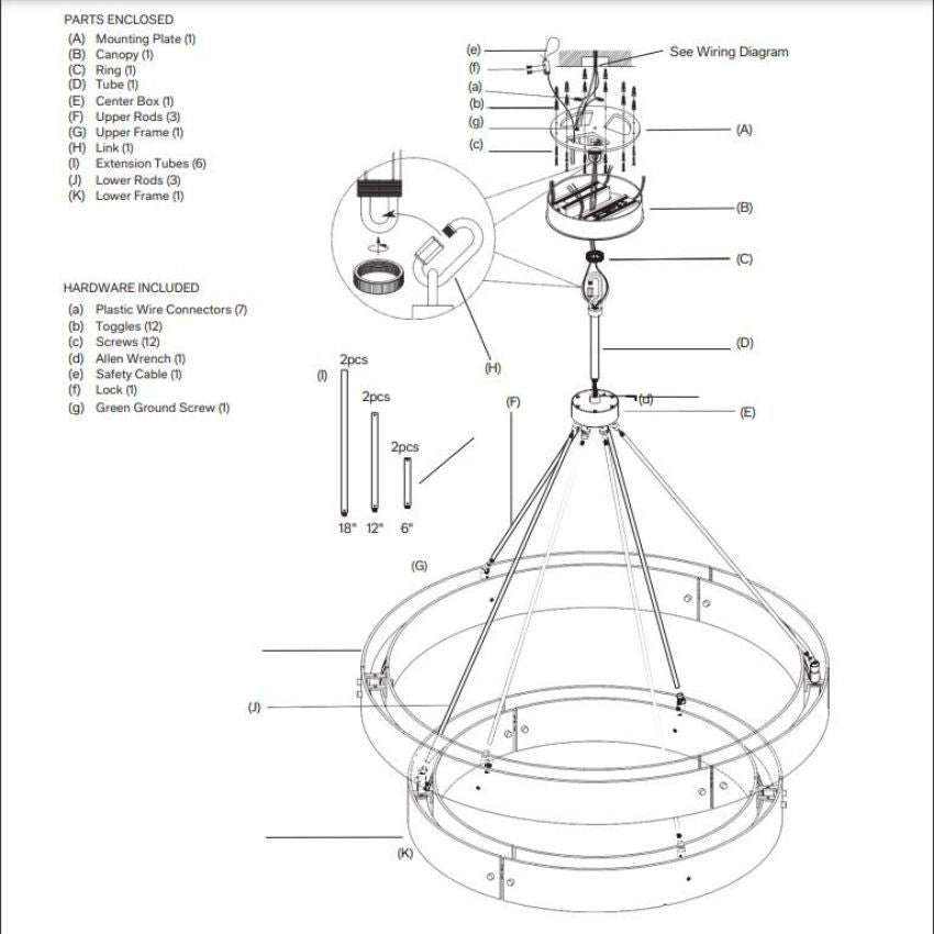 Vicky Two-Tier Round Chandelier 60"