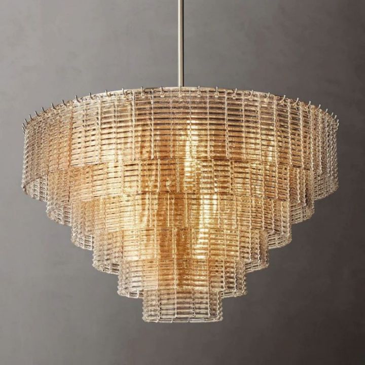 Viraag Clear Round Chandelier 41"