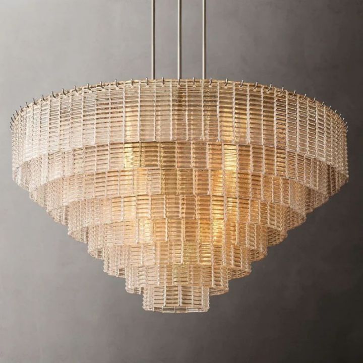 Viraag Clear Round Chandelier 52"