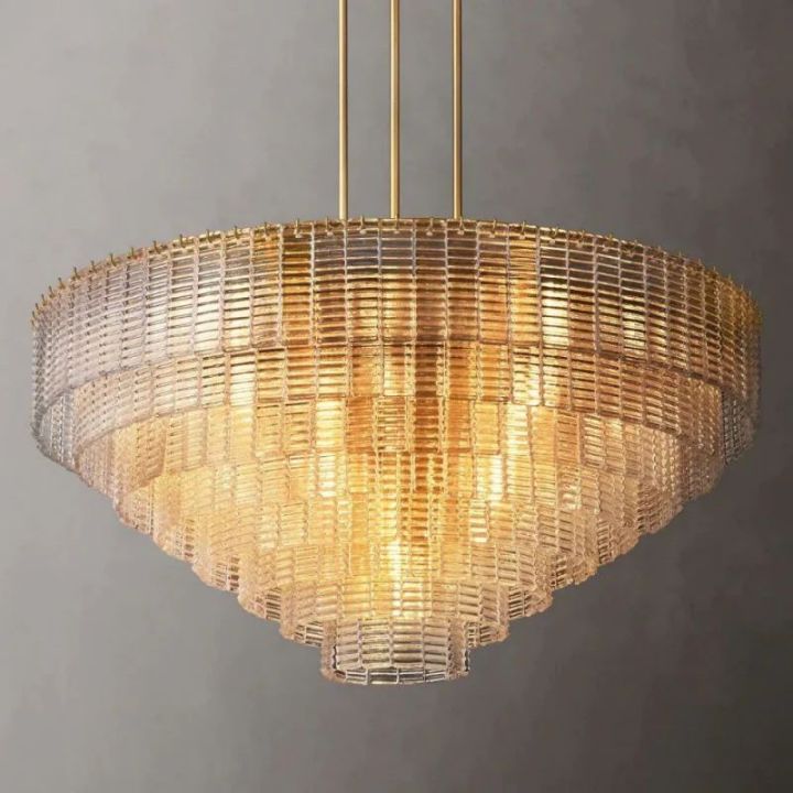 Viraag Clear Round Chandelier 52"