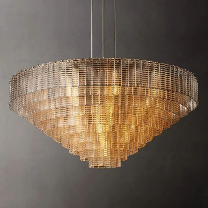 Viraag Clear Round Chandelier 65"