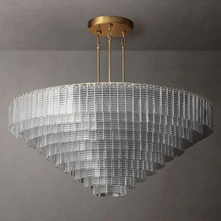 Viraag Clear Round Chandelier 65"